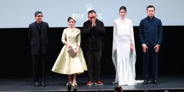 Nicholas Saputra saat menghadiri karpet merah Tokyo International Film Festival