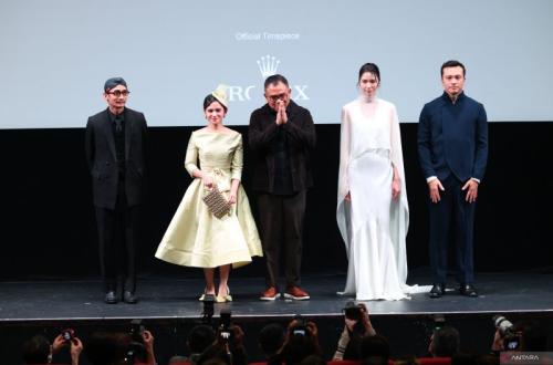 Nicholas Saputra saat menghadiri karpet merah Tokyo International Film Festival