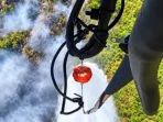 helikopter Super Puma untuk menangani karhutla di Gunung Lawu